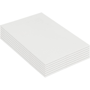 Set 7 panze pentru pictura Kurtzy, 45 x 60 cm, din bumbac, 3 mm grosime, pentru vopsele acrilice si uleioase, Alb - Img 4