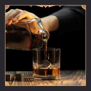 Set 9 pietre pentru racire whisky GOURMEO, bazalt natural, reutilizabile, fara diluare, pentru bauturi reci, Gri - Img 4