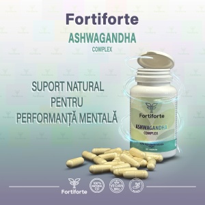 Supliment alimentar ASHWAGANDHA COMPLEX, Fortiforte, 60 capsule - Img 4