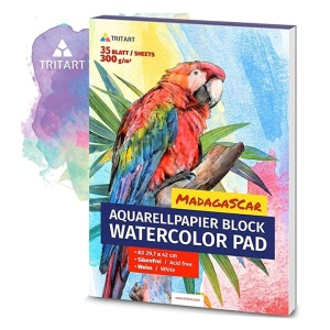 Bloc de desen, Tritart, 300 g, A4, Alb - Img 2