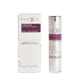 Crema antirid, Anti-Ageing Youth, Phexia, cu CBD si Melatonina, 50 ml