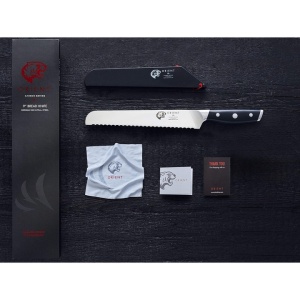 Cutit Orient pentru paine, Carbon Series X50 Ultra+, otel inoxidabil german, negru - Img 4