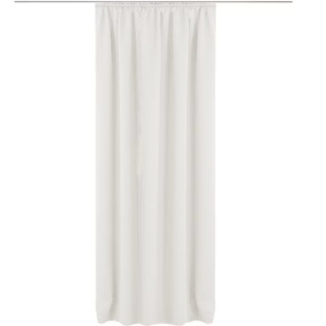 Draperie cu rejansa Jemidi, 140 x 245 cm, Alb, Poliester, 55276.02.01