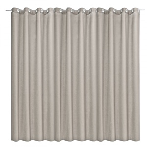 Draperie opaca Stella cu inele Jemidi, 300 x 245 cm, Gri, Poliester, 55288.25.01