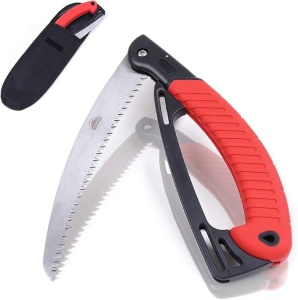 Fierastrau gradina, pliabil, 170 mm, dinti caliti-3D, maner cu protectie, Rosu