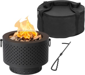 Focar fara fum portabil Navaris cu poker, 31.5x45x31.5 cm, pentru camping, 61571.01 - Img 2