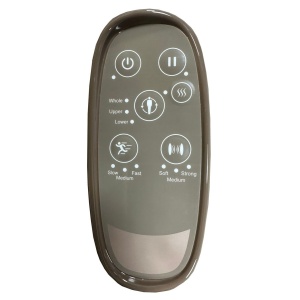 Fotoliu de masaj electric cu taburet, functie de incalzire, masaj 2D, 110 x 68 x 110 cm, maro - Img 6