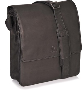 Geanta Barbati, Donbolso, New York Medium, Piele, Maro