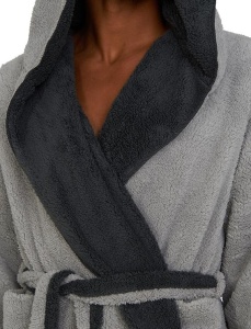 Halat de baie reversibil pentru barbati Jemidi, M, Gri / Albastru, Poliester, 55435.25.2 - Img 3