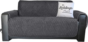 Husa de canapea reversibila Sherpa Jemidi, 191 x 224 cm, Gri, Poliester, 55062.01