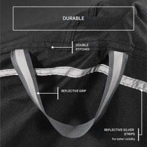 Husa impermeabila de bicicleta TeamObsidian, pentru 1-3 biciclete, material rezistent, protectie UV, Negru - Img 3