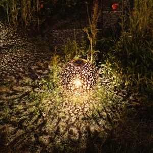 Lampa solara de exterior Navaris, Iluminare LED, Rotunda 16 cm, 49371.01 - Img 5