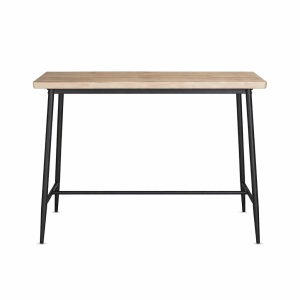 Masa Kiwari® Aven, MDF si metal, 115x65x108 cm, modern, Negru/Stejar - Img 7