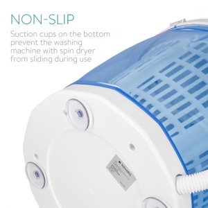 Mini masina de spalat haine cu uscator Navaris pentru camping, 2 kg, 48623.01 - Img 4