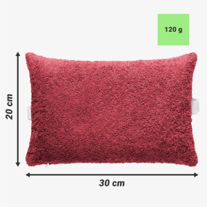 Perna pentru sezlong Jemidi, 30 x 20 cm, Bordo, Poliester / Bumbac, 55157.13 - Img 4