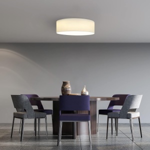Plafoniera LED Navaris, 22W, cu telecomanda, temperatura si intensitate reglabile, diametru 32 cm, Alb - Img 7