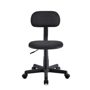 Scaun Birou Kiwari® Fen, Spatar si Sezut Tapitat, Reglabil pe Inaltime, Roti duble, Compact, Capacitate 120 kg, Negru - Img 7