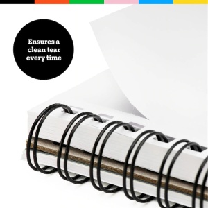 Set 2 caiete pentru schite Art-n-Fly, 2 x 100 coli, A5, 100g/m2, 5,5x8,5", Cu spirala, Hartie alba, 14 x 22 cm - Img 3