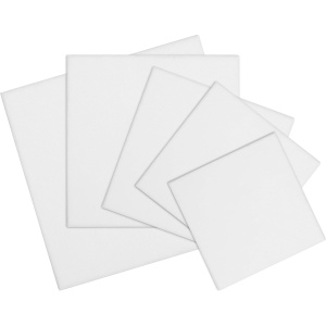 Set 20 panze pentru pictura Kurtzy, bumbac, 3 mm grosime, Alb, dimensiuni diferite - Img 2