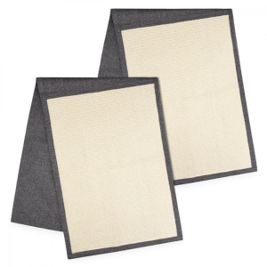 Set 2x Protectie impotriva zgarieturilor pentru Pisici, 60x45 cm, Sisal, Gri, 46354.19.02 - Img 2