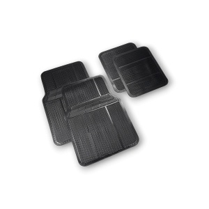 Set 4 Covorase Auto Kiwari Tough, Universale, PVC, Negru