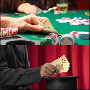 Set Carti de Joc Poker, Kurtzy, Premium, Folie Aurie impermeabila, 9.5 x 12.5 x 5 cm, Cutie de Lemn cu Certificat - Img 4