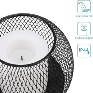 Set de 2 lampi solare cu LED-uri pentru exterior, Navaris - Img 4