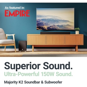 Soundbar Majority, K2, 2.1, Bluetooth, PC, Wireless, AUX, 150 W, negru - Img 7