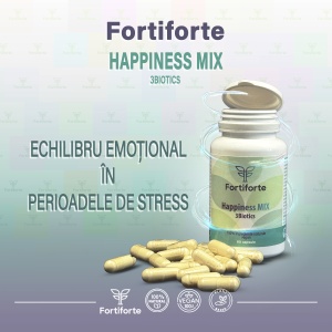 Supliment alimentar Happiness MIX 3Biotics, Fortiforte, 60 capsule - Img 4