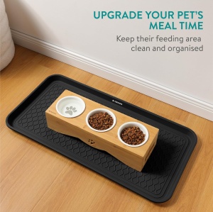 Tava pentru incaltaminte Navaris, set 3, 76x38x3cm, plastic, interior/exterior, negru - Img 3