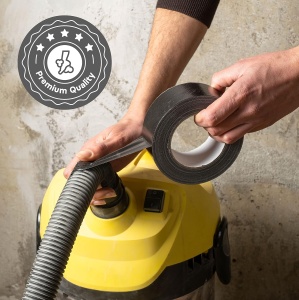 Banda adeziva reparatii MAXKO, din plastic/textil, 50m x 50mm, aderenta mare, rezistenta la intemperii, pentru interior/exterior, Negru - Img 2