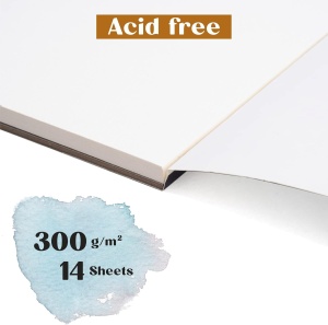 Bloc desen cu hartie pentru acuarela, Tritart, A2, 300 g/m², 14 file - Img 6