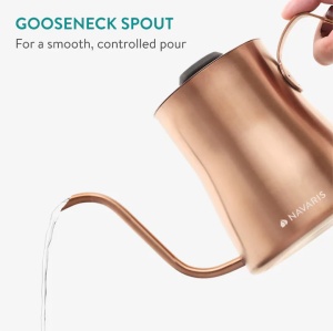 Ceainic gooseneck Navaris, cu termometru, 1000 ml, pentru cafea, 54695.02 - Img 4