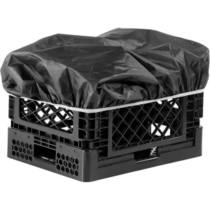 Cutie pliabila Navaris, pentru depozitare si transport, 25 L, plastic, compatibila cu carucior transport, husa impermeabila, 39.5 x 29.5 x 26 cm, Negru - Img 2