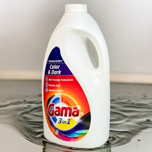 Detergent de rufe lichid Gama, Colors & Dark, concentrat, 3in1, 5 l, 100 spalari