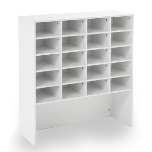 Dulap pentru incaltaminte XL, HC Home & Living, 20 compartimente, 92 x 33 x 99 cm, alb