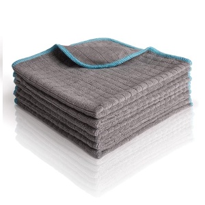 HEYNNA Bonorum 6 x Prosoape din microfibra 380 GSM, fara scame pentru ingrijirea masinii, curatare si menaj, 40 x 40 cm