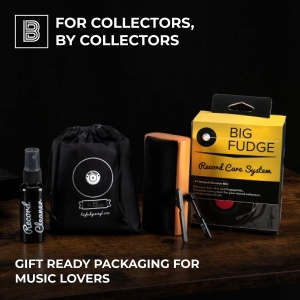 Kit de curatare si intretinere discuri vinil, Big Fudge, 4in1, perie catifea, perie stylus, solutie curatare - Img 4