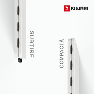 Masa plianta Kiwari® Event, 180x75 cm, pentru gradina, terasa, evenimente, HDPE ultra-rezistent, cadru metalic ranforsat, sistem pliere rapida, Alb - Img 5