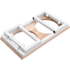 Set 2 boluri pentru caini Navaris, Apa/Hrana, 41 x 21 x 16 cm, Pliabil, Otel - Img 2