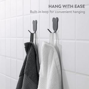 Set 2 prosoape de baie HOMELEVEL, 100% bumbac turcesc, 70x140 cm, 500 g/m², Gri inchis/Alb - Img 2