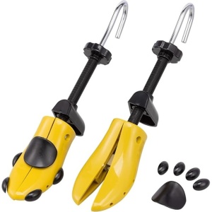 Set 2 sanuri H&S, pentru largit si alungit pantorfi, marimea 37-41, otel inoxidabl/plastic, pentru toate tipurile de pantofi, Galben