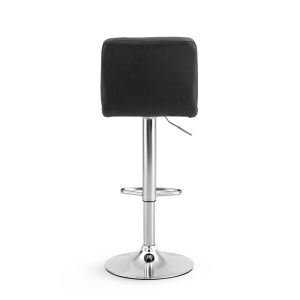 Set 2 Scaune Bar/Bucatarie Kiwari® Lior, Inaltime 59-79 cm, Sezut PU, Spuma si Baza Rotativa Crom, Design Modern Bucatarie/Dining, Capacitate 120 kg, Negru - Img 9
