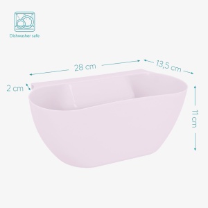 Set 2 x Cos de colectare a deseurilor de bucatarie, 4 litri, 29 x 12 x 11 cm, 46978.03 - Img 4