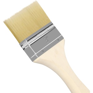 Set 24 de pensule Kurtzy, 20 x 7.62 cm, multifunctionale, pensule profesionale pentru vopsit si lacuit, maner din lemn, Maro