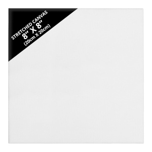 Set 24 panze pentru pictura Kurtzy, 20x20cm, bumbac, 3mm, alb - Img 6