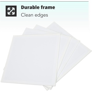 Set 5 panze pictura H&S, 20x20cm, bumbac 100%, rama lemn pin - Img 4
