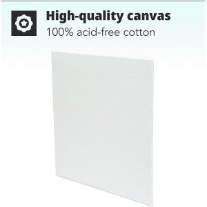 Set 5 panze pictura H&S, 20x20cm, bumbac 100%, rama lemn pin - Img 5
