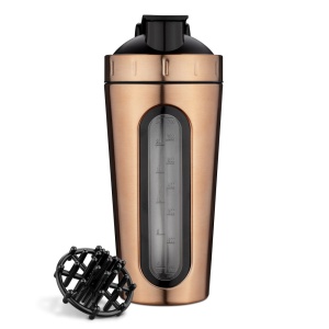 Shaker pentru proteine din otel inoxidabil Navaris, 750 ml, Gold, 52703.2.27 - Img 10
