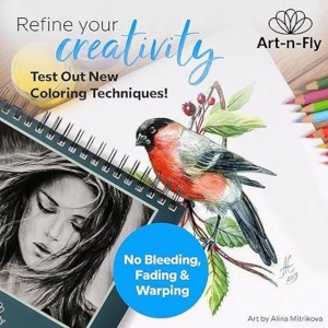 Caiet pentru schite Art-n-Fly, 100 coli, A4, 22.9 x 30.5 cm, 100 g/m, cu spirala, hartie alba - Img 8